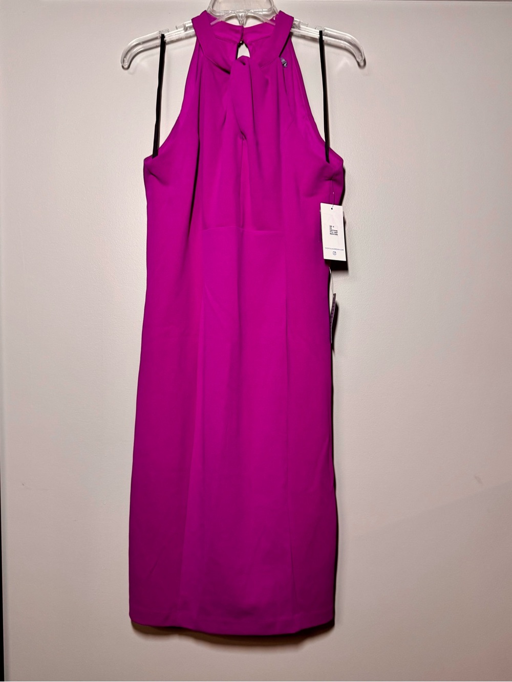 julia jordan Sleeveless High-Neck Sheath Dress - Fuchsia